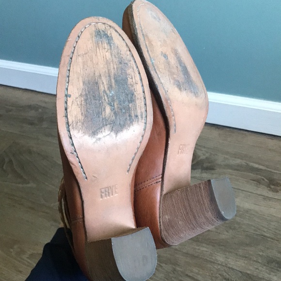 Frye Naomi Pickstitch Shooties Boots Whiskey  7.5M  ankle,boho, western, rustic - Picture 7 of 10